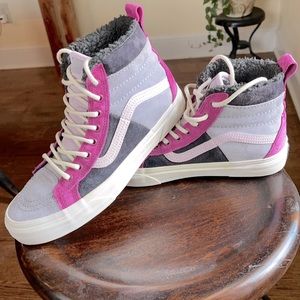 Vans multicolored suede high tops